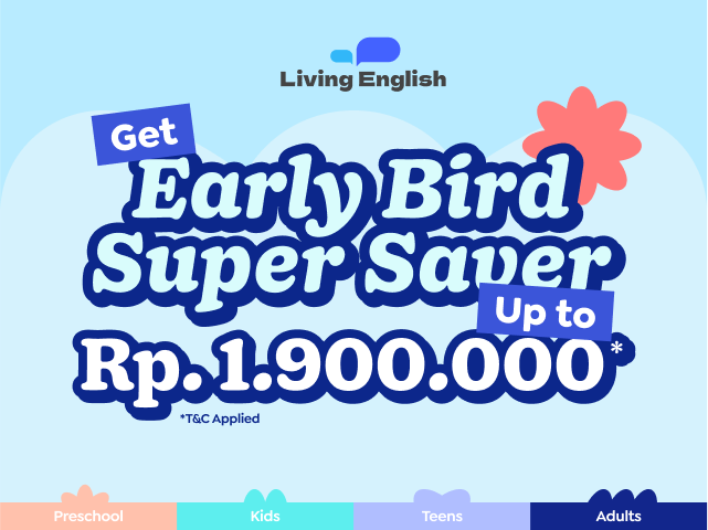 Living English Early Bird Promotion